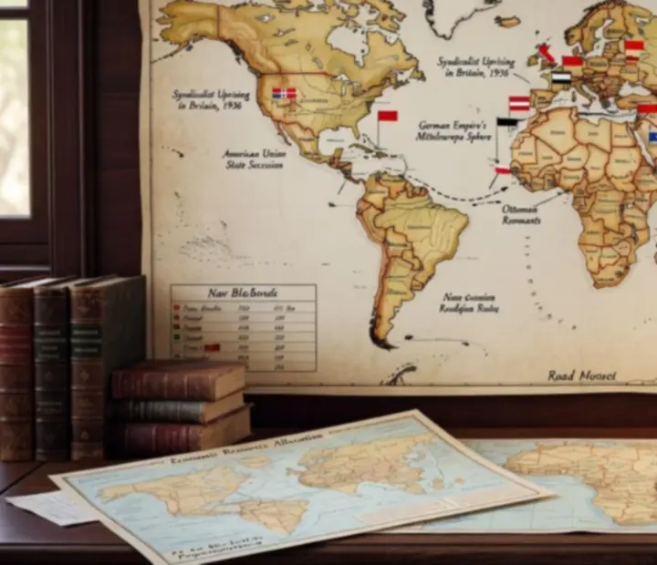 Alternatywna mapa świata w jednym z totalnych modów do Hearts of Iron IV