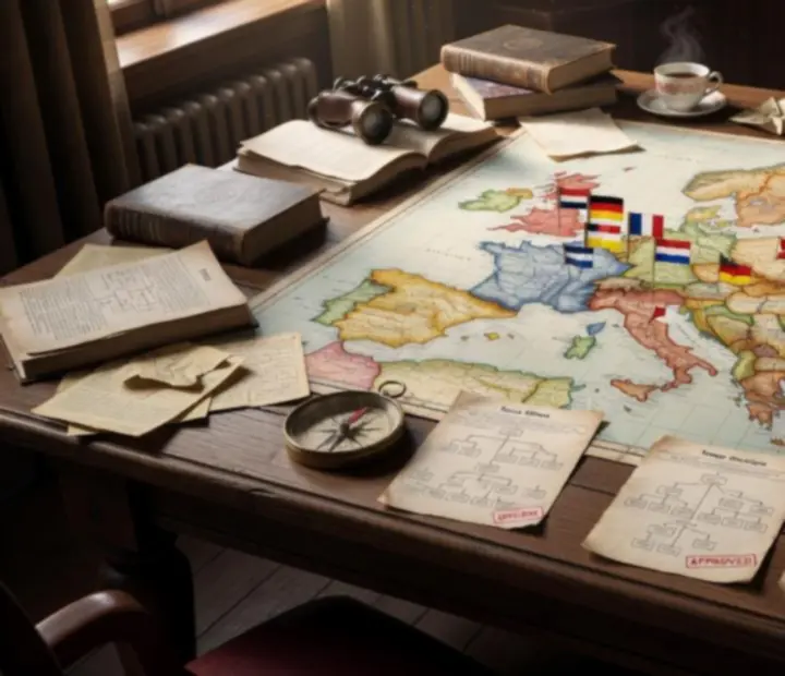 Tabela przedstawiająca porównanie drzewek narodowych mniejszych państw w Hearts of Iron IV